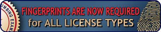 Fingerprints are now required for ALL LICENSE TYPES!