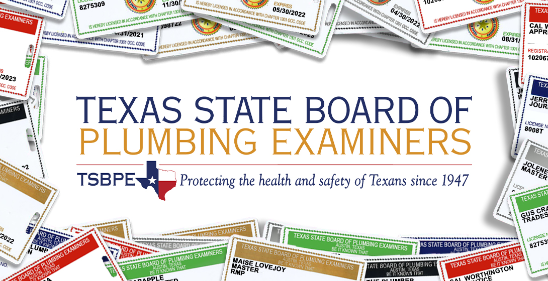 Texas State Board Of Plumbing Examiners Licensing And Regulation Of